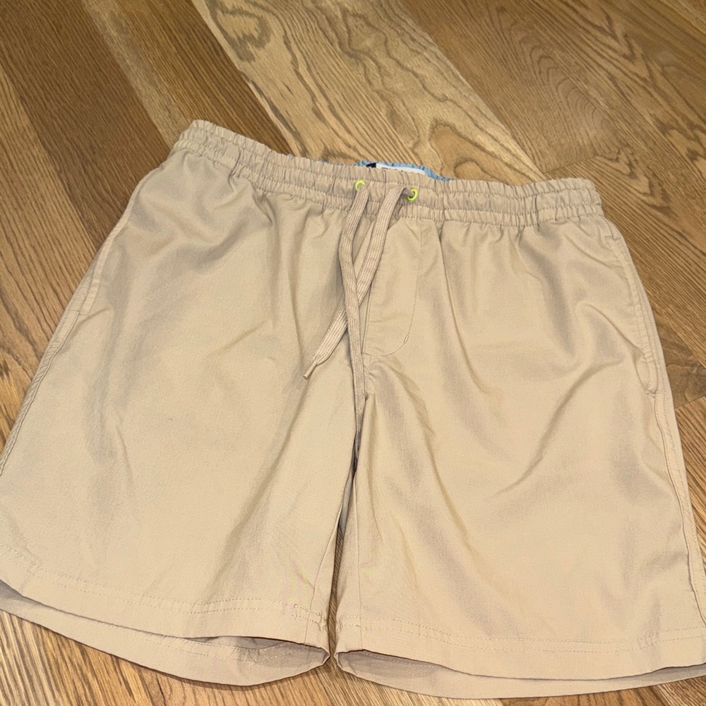 Tailorbyrd Men's Khaki Drawstring Performance Shorts